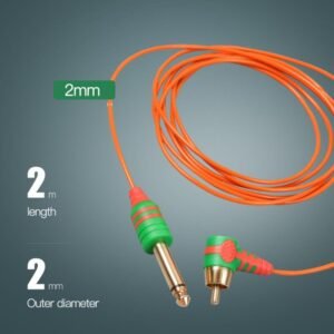 DragonHawk laidas 6.3 mm Audio / RCA (Oranžinis) - Image 3